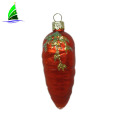 fake glass vegetable ornament chili shape Christmas